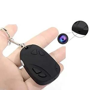 QAZ New Spy Keychain Hidden Camera with Audio Video Recording & 32GB SD Card Support Without WiFi