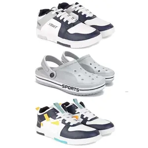 DRACKFOOT Men's Sports Shoes | Lightweight Stylish & Easy to Wear for Men'sGRT-(3-Combo)-1075-3067-1074-7 Multicolor