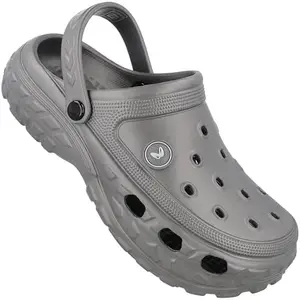 WALKAROO Men's Stylish EVA Clogs | Adjustable Strap |Durable & Comfortable |Perfect Casual Outfit|WC8746 Dark Grey