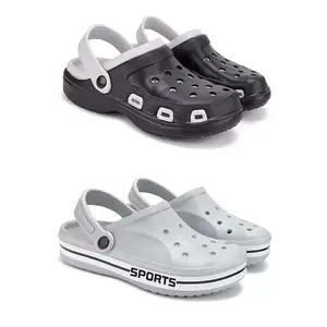 DRACKFOOT Men's Sandals Clogs| Lightweight Wear| Stylish & Easy to Wear For Men'S GRT-SAN-(2-COMBO)-3018-3067-8