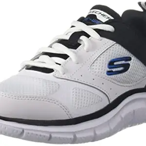 Skechers Mens Track - SYNTAC White Black Casual Shoe -7 UK (8 US) (232398)