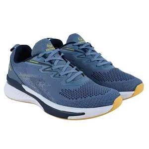 Lancer Mens FLASH-1NSGRY-YLW Blue Running Shoe, 7