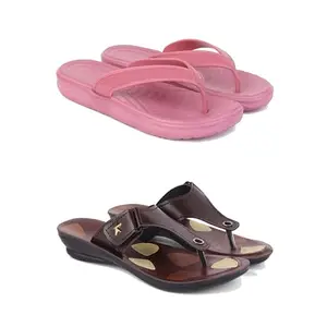 Women's Comfortable Sandal,Casual Lightweight Sandal for Everyday Wear I (Combo 2)-1980-1963-7-EURO-38