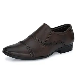Centrino Formal Shoe for Men | Soft Cushioned Insole for All-Day Comfort | Stylish & Elegant Design | Perfect for Office, Business Casual & Formal Attire 2836-2_Brown_9