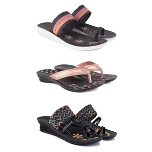 Women's Sandals | Lightweight Wear| Stylish & Easy to Wear For Women'S PCV-SAN-(COMBO-3)-1992-1956-1952-7