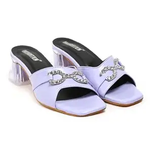 HEIGHTEN Women’s Synthetic Leather Heels | Stylish Artificial Leather High Heel Sandals for Party & Office Wear