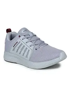 ABROS Men's Jupiter-O ASSG0102O Sports Shoes_L.Grey/Maroon_6UK