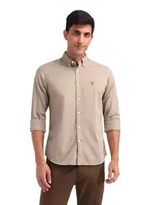 U.S. Polo Assn. Men's Solid Regular Fit Button Down Shirt