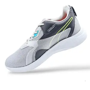 Breathable Mesh Material with Light Weight EVA Sole Stylish Grey Casual Shoes for Men (Numeric_6)