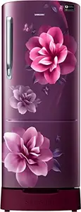 Samsung 183 L, 3 Star, Digital Inverter, Direct-Cool Single Door Refrigerator (RR20C2823CR/NL, Red, Camellia Purple, Base Stand Drawer, 2023 Model) price in India.