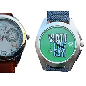 J3AV Stylish and Fashionable Sports Watches for Men (Set of Two)