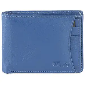 GLA Blue Leather Wallet for Men's (GLA-098)