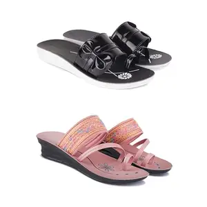 Women's Comfortable Sandal,Casual Lightweight Sandal for Everyday Wear | TP-(COMBO-2-)-1989-1950-7