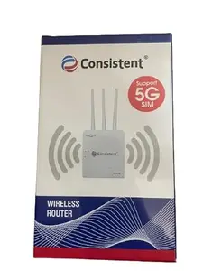 Consistent Plug and Play 4G Sim Router, Support All Sim Cards, 1 LAN Port, Triple Antena 1 Year Warranty