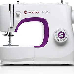Singer M3505 Professional Sewing Machine, Automatic Stapler, 34 Functions Of Sewing, Creative Sewing, Sewing All Fabrics, Electric, Portable, Home, Easy Stitching For Beginners - Black