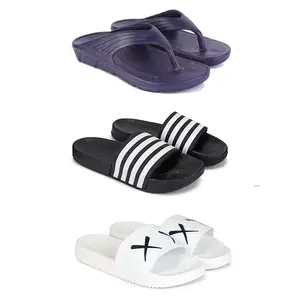 DRACKFOOT Men's Sandals | Lightweight Wear| Stylish & Easy to Wear For Men'S GRT-SAN-(3-COMBO)-3153-3024-3029-6