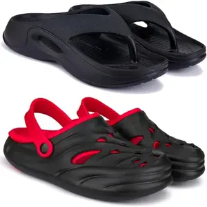 BERSACHE Lightweight Stylish Sandals for MenZ-Combo(PR)-6061-6029 Multicolor