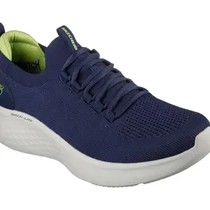 Skechers Mens Skech-LITE PRO - Faint Flair Navy/Lime Casual Shoe - 10 UK (232593)