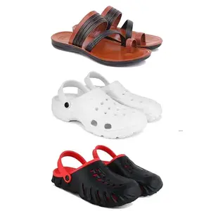 DRACKFOOT Men's Sandals | Lightweight Wear| Stylish & Easy to Wear For Men's GR-SAN-(3-COMBO)-3151-3122-3148-10
