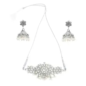 Oxidised White Choker for Women – Elegant and Versatile Jewelry for Any Occasion