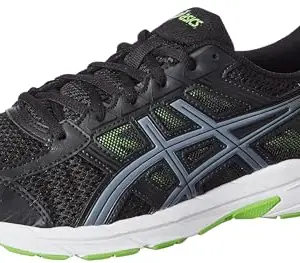 ASICS Mens Gel-Contend 4B Black/Electric Lime/Grey Running Shoe - 9 UK (TOO1B.003)