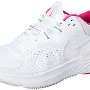 Nike Women's React Miler 2 White/Venice-Pink Prime Running Shoe-6 Kids UK (CW7136-102)