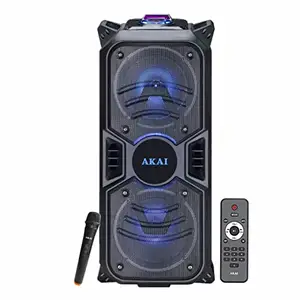 AKAI PartyMate Pro PM-50P | 50W RMS| Karaoke Bluetooth Outdoor Party Speaker