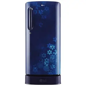 LG 190 L 3 Star Direct-Cool Single Door Refrigerator (GL-D201ABQD, Blue Quartz, Base stand with drawer & Fast Ice Making, 2022 Model)