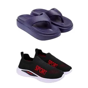 SPORTER Extra Soft Classic Casual wear with Ultra Soft Flexibility Technology Heels for Women's/Girl's(6112+7073) Multicolor