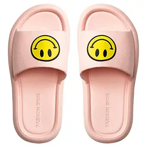 DRUNKEN Slipper For Women's Flip Flops Home Fashion Slides Open Toe Non Slip Pink- 3-4 UK