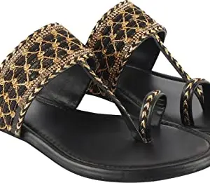 Shoetopia Girls Black Stylish Trending Flats