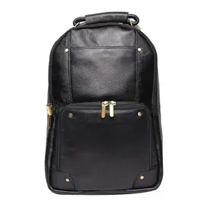 Red Cherry Genuine Leather Shoulder Bags for Men | Multipurpose Business Bag | Laptop Backpack | MacBook Handbags with Shoulder Straps |18 inch