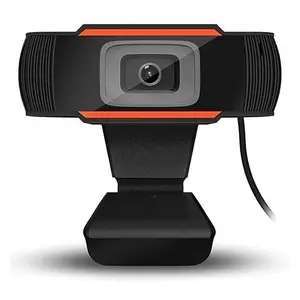 HD 720P Webcam with Microphone – Clear Video Calling, Streaming, and Conferencing for Laptop & Desktop, Auto Focus, Plug & Play