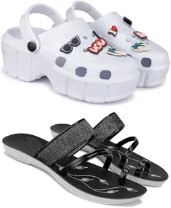 BERSACHE Extra Soft Classic Casual Slippers for Women with Regular wear | Ultra Soft & Flexibility Technology | Z-Combo(ZP)-2013-1946 Multicolor