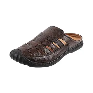 Metro Mens Leather Brown Slip Ons (Size (7 UK (41 EU))