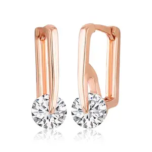 VFJ VIGHNAHARTA FASHION JEWELLERY Vighnaharta Allure Chunky Cz stone clip on Bali stud Earring for Women and Girls[VFJ2707ERG]