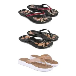Women's Comfortable Sandal,Casual Lightweight Sandal for Everyday Wear for women'sREP-(COMBO-3)-O18-O20-1860-5-EURO-36