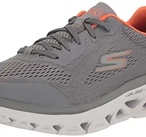 Skechers Mens GO Run Glide-Step Flex Charcoal/Orange Running Shoe - 6 UK (220503)