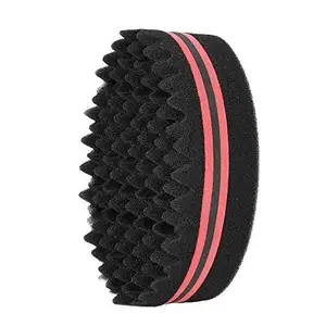 1Pc Oval Brush for Afros Dreadlocks Curl Coil Wave Double-sided Hair Twist Sponge Magic Hair Braider 4 Optional Colors