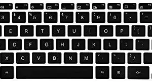 iFyx Silicone Keyboard Cover Skin for 13.3" ASUS ZenBook 13 UX325JA, ZenBook Flip 13 UX363JA, ZenBook Flip S UX371 Laptop (Black)