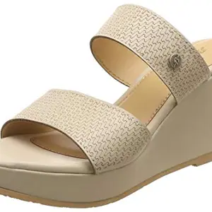 BATA Women's FINN Mule Beige Flip Flop-4 Kids UK (7718704)