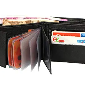 Currency Men's Black Artificial Leather Wallet