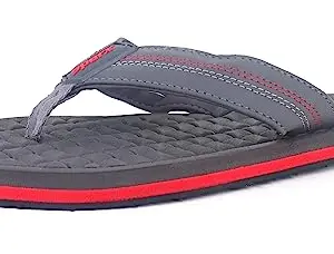 Sparx Men SFG-156 Dark Grey Red Flip Flops (SF0156GDGRD0007)