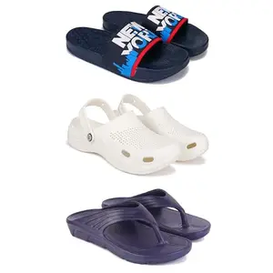 DRACKFOOT Men's Sandals | Lightweight Wear| Stylish & Easy to Wear For Men'S GR-SAN-(3-COMBO)-1587-3147-3153-9