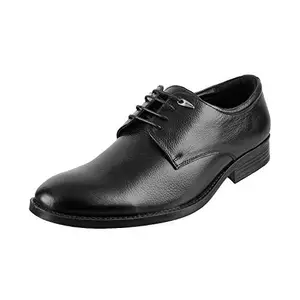 Metro Mens Leather Black Lace-up Shoes (Size (10 UK (44 EU))
