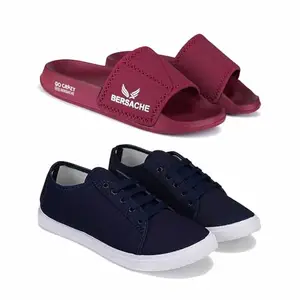 BERSACHE Lightweight Stylish Wedge Sandal for Men-6043-1501 Multicolor