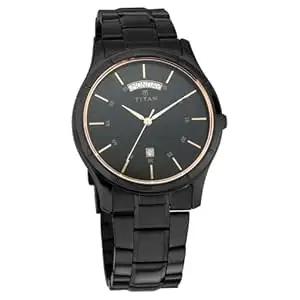 Titan All Black Analog Black Dial Men's Watch NM1767NM01/NN1767NM01/NP1767NM01