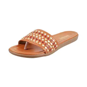 Walkway by Metro Brands Women's Tan Footwear-8 UK (41 EU) (32-521)