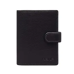 RENE Genuine Leather Black Mutli Purpose Card Holder (LCHE-0002)