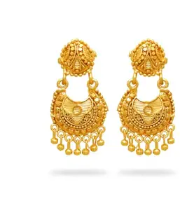 Drashti Collection Traditional Gold Platted New Drop Earrings Collection Brass Drops & Danglers ()_BZ_ERG1737